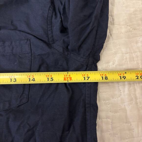 Alex Mill Cotton Dark Navy Blue Button Up Polo Small - Picture 6 of 7